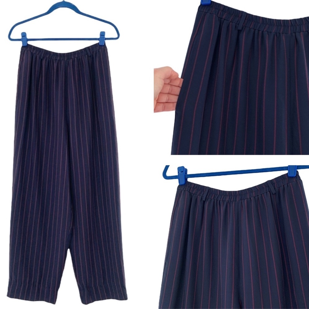 Vintage Austin Reed High Waisted Silk Trousers